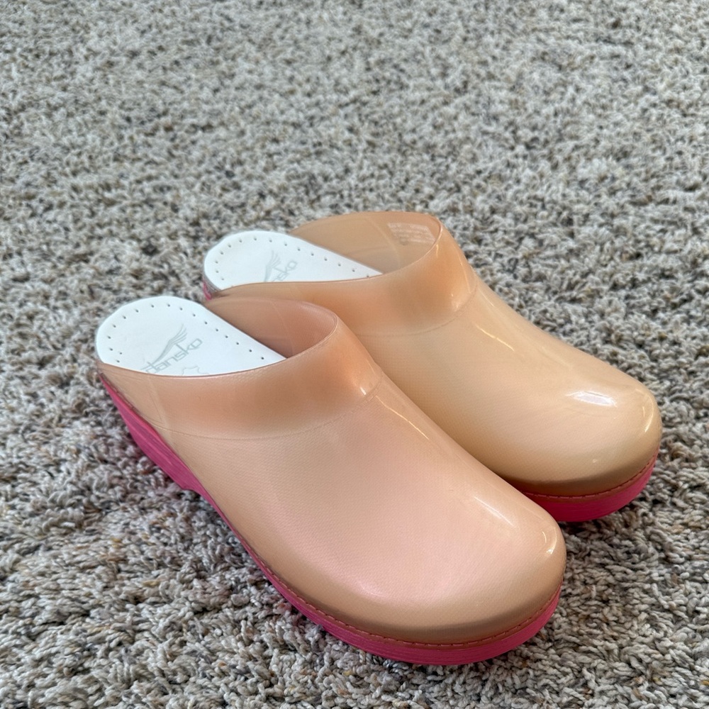 Dansko Sonja Pink Clogs